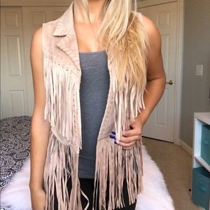 🍂Big Sale🍂 Suede Fringe Vest